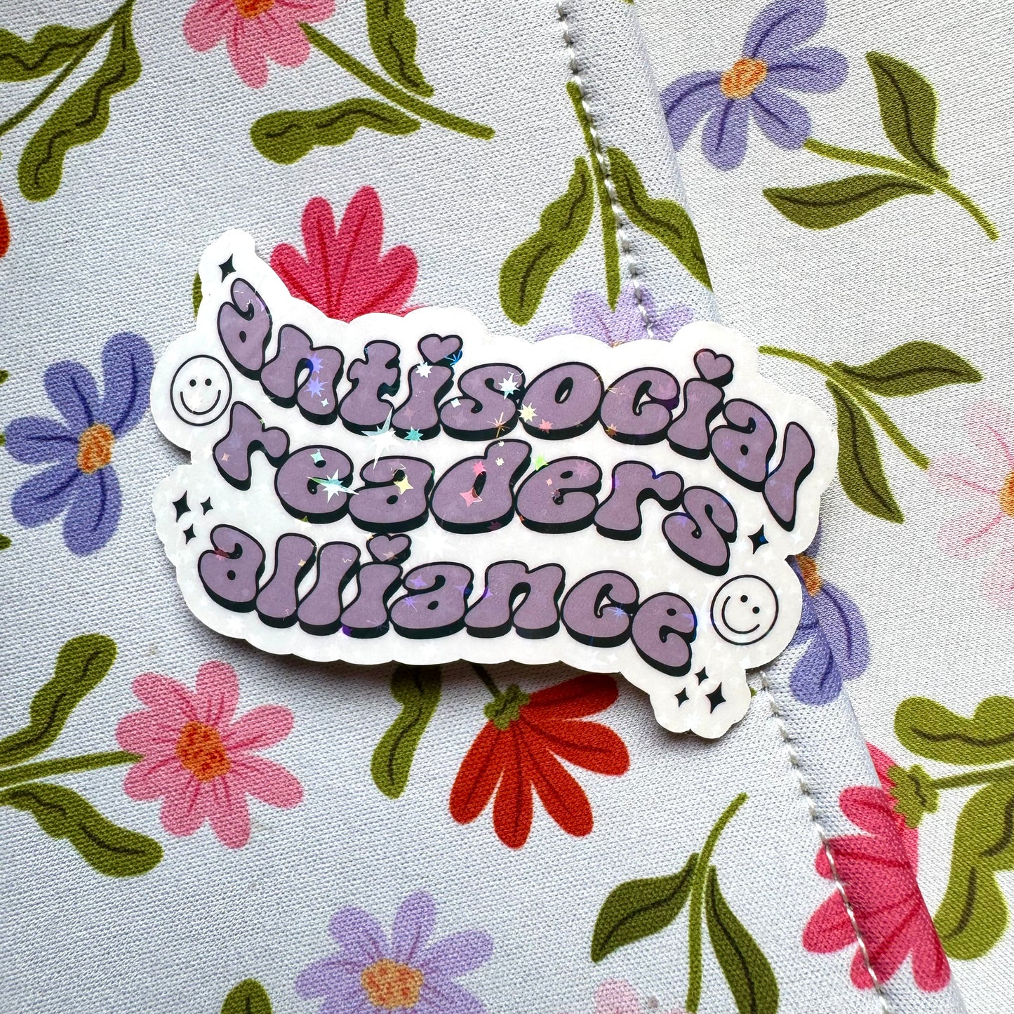 Antisocial Readers Alliance Holographic Sticker