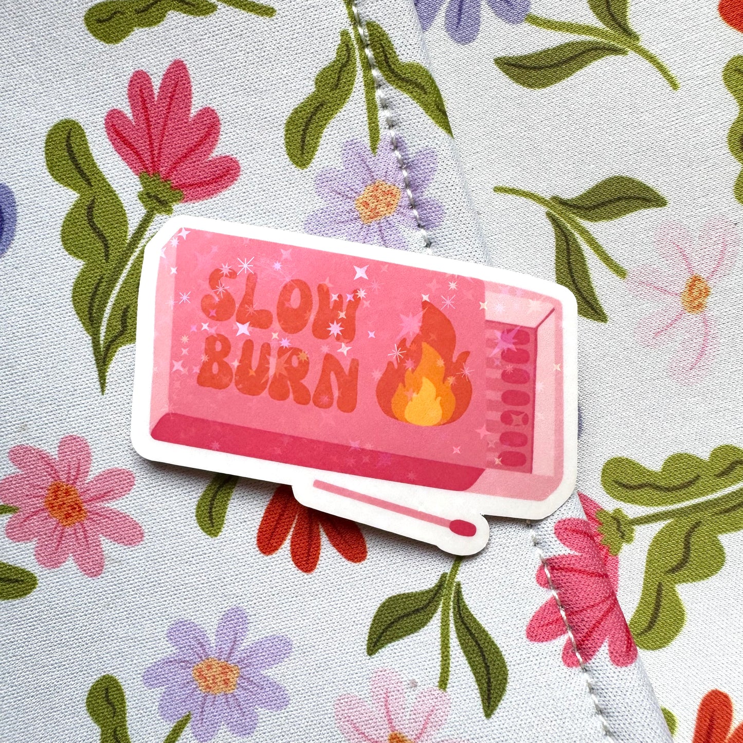 Slow Burn Matches Holographic Sticker