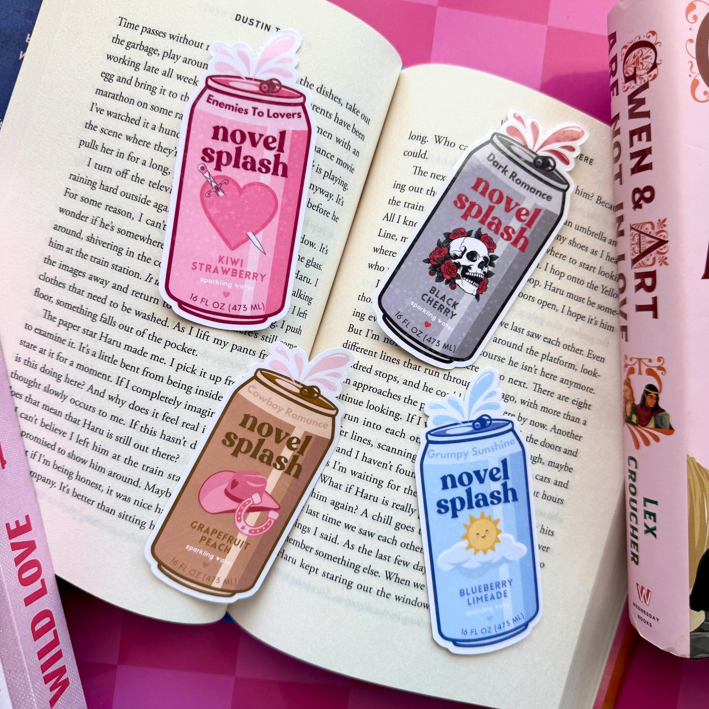 Dark Romance Novel Splash Holographic Sticker