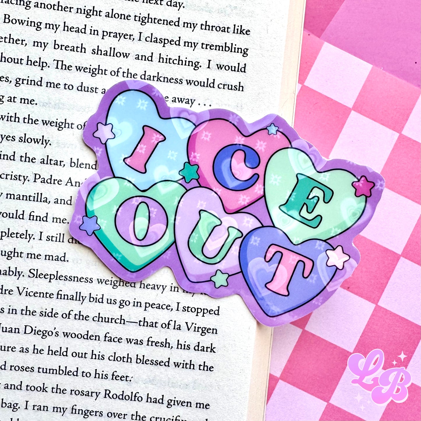 Ice Out Holographic Hearts Sticker