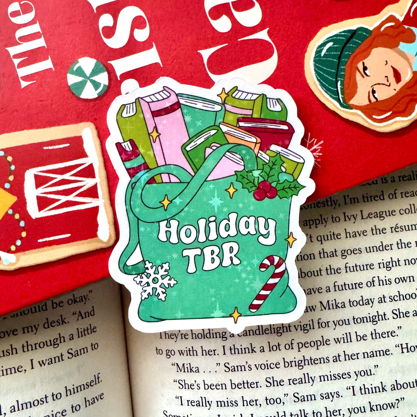 Holiday TBR Bag Holographic Sticker
