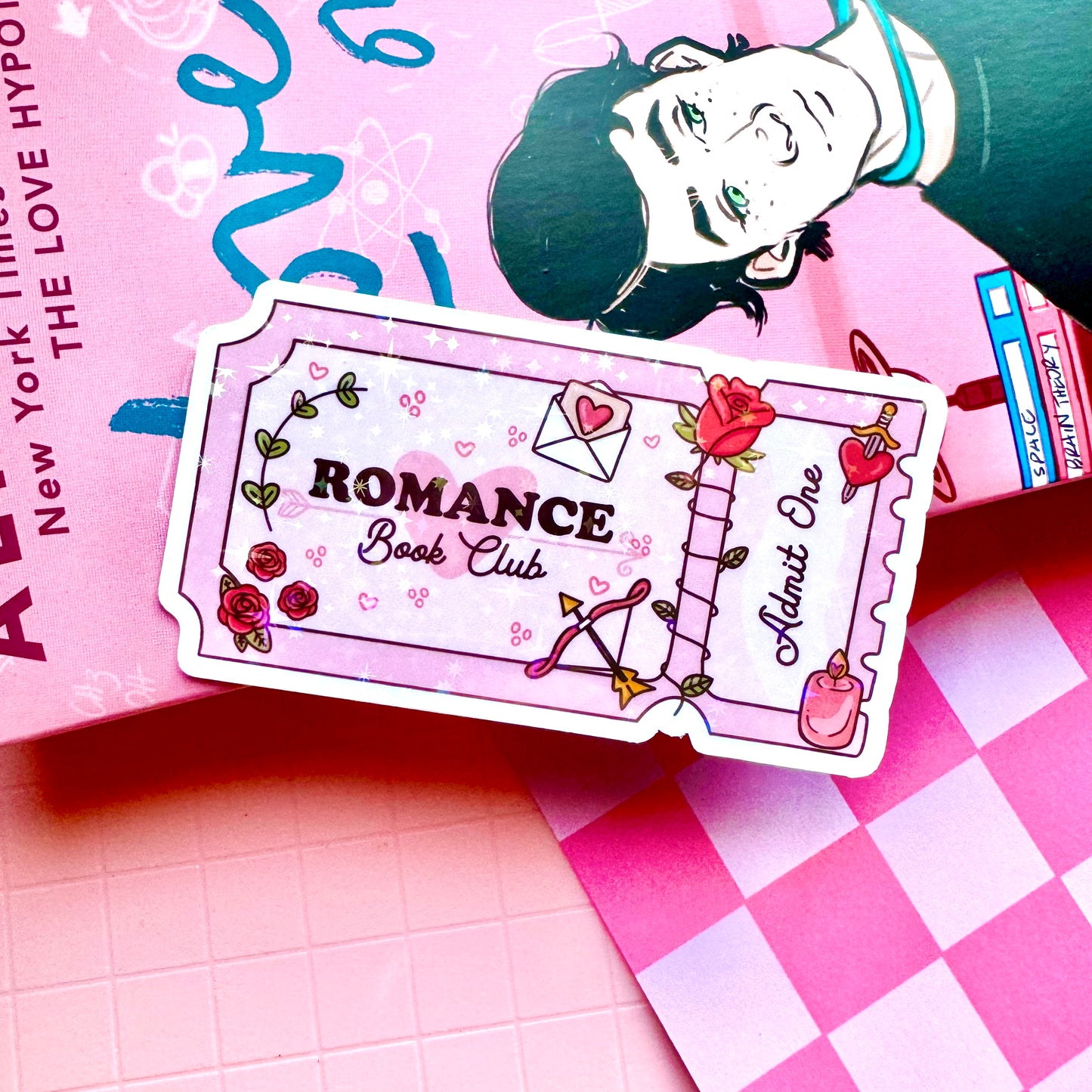 Romance Book Club Holographic Sticker