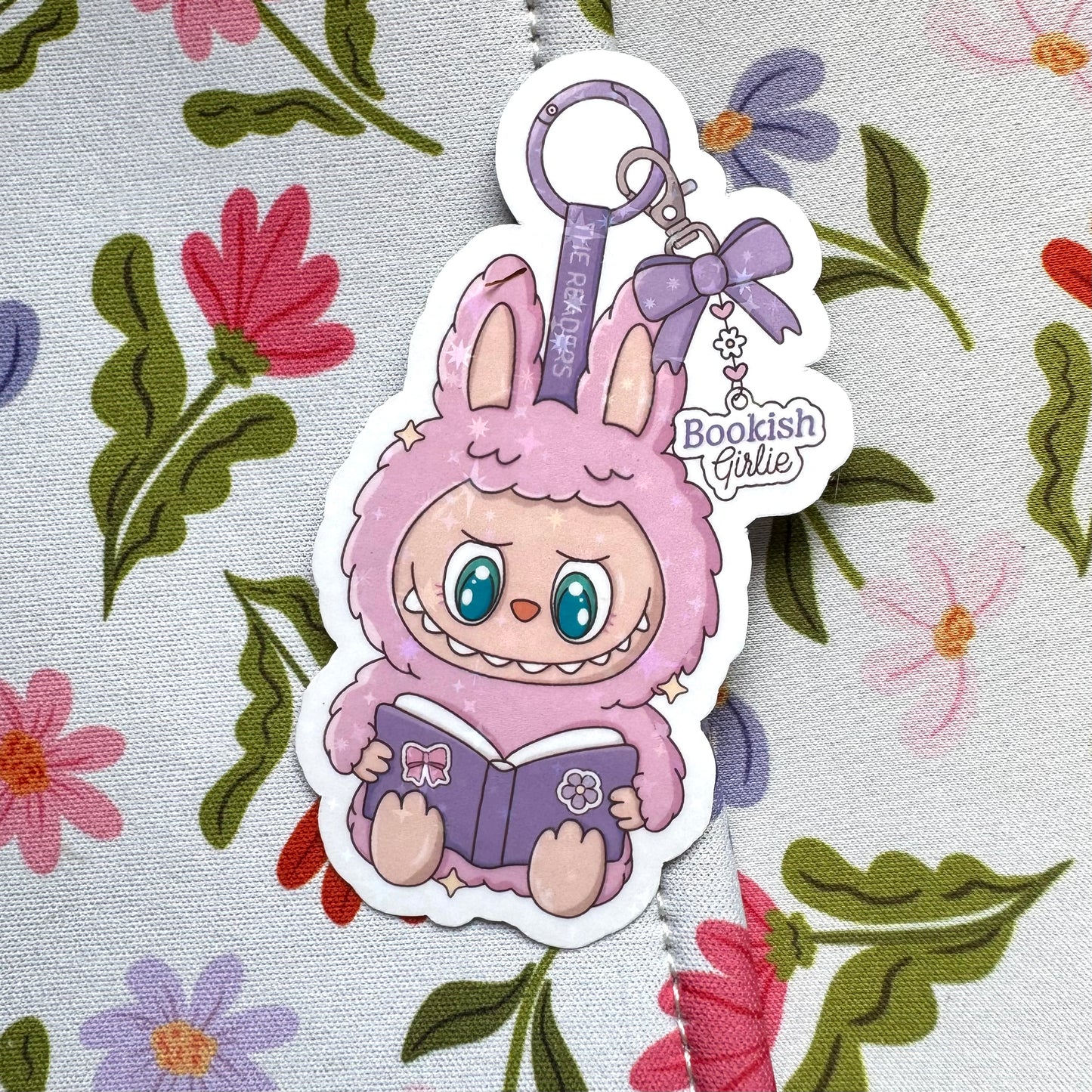 Bookish Monster Holographic Sticker