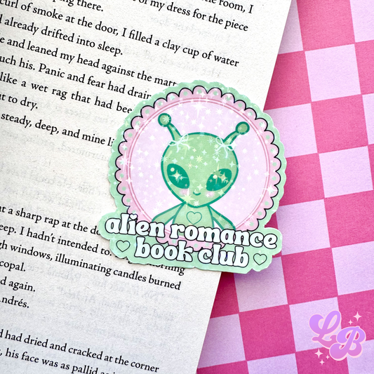Alien Romance Book Club Holographic Sticker