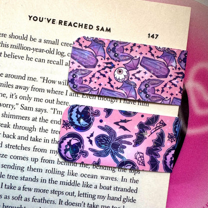 Spooky Bats Holographic Magnetic Bookmark