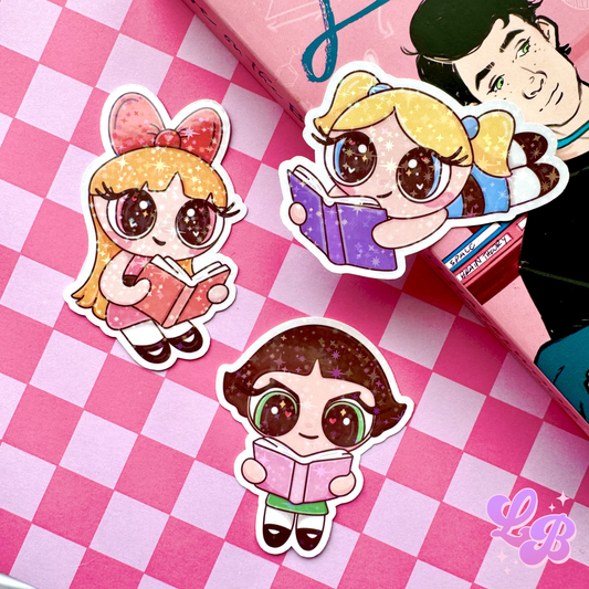 Bookish Girlie Power Holographic Sticker Bundle