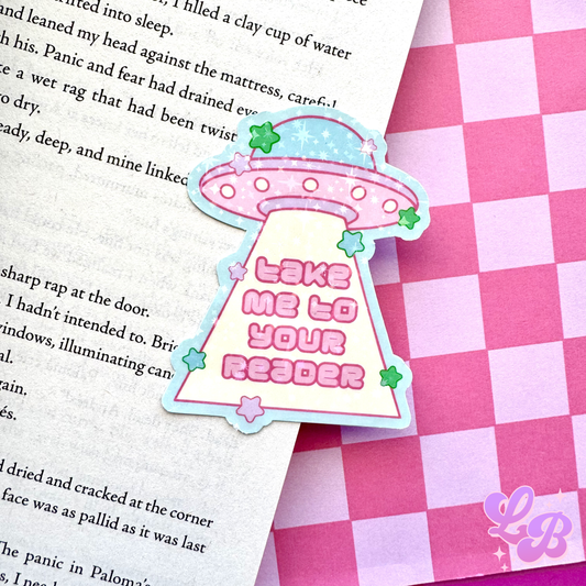 Take Me To Your Reader Holographic Sticker
