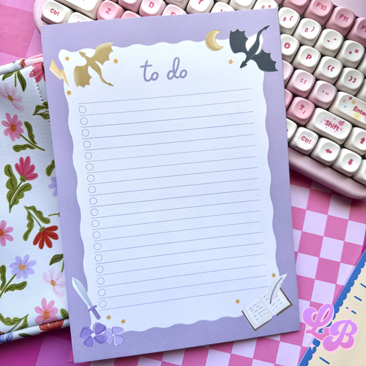 Fantasy To Do List Note Pad