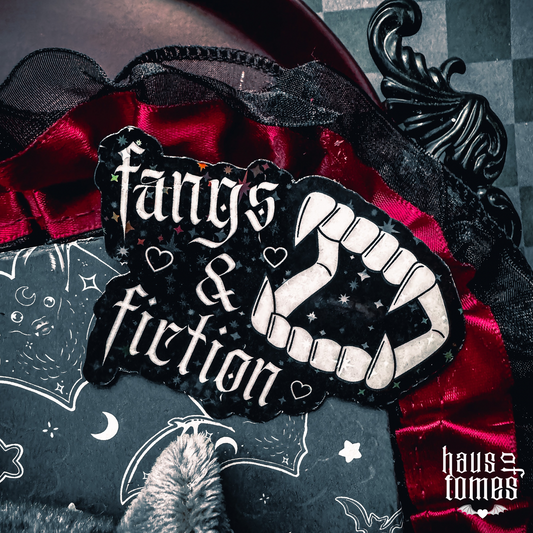 Fangs & Fiction Holographic Sticker