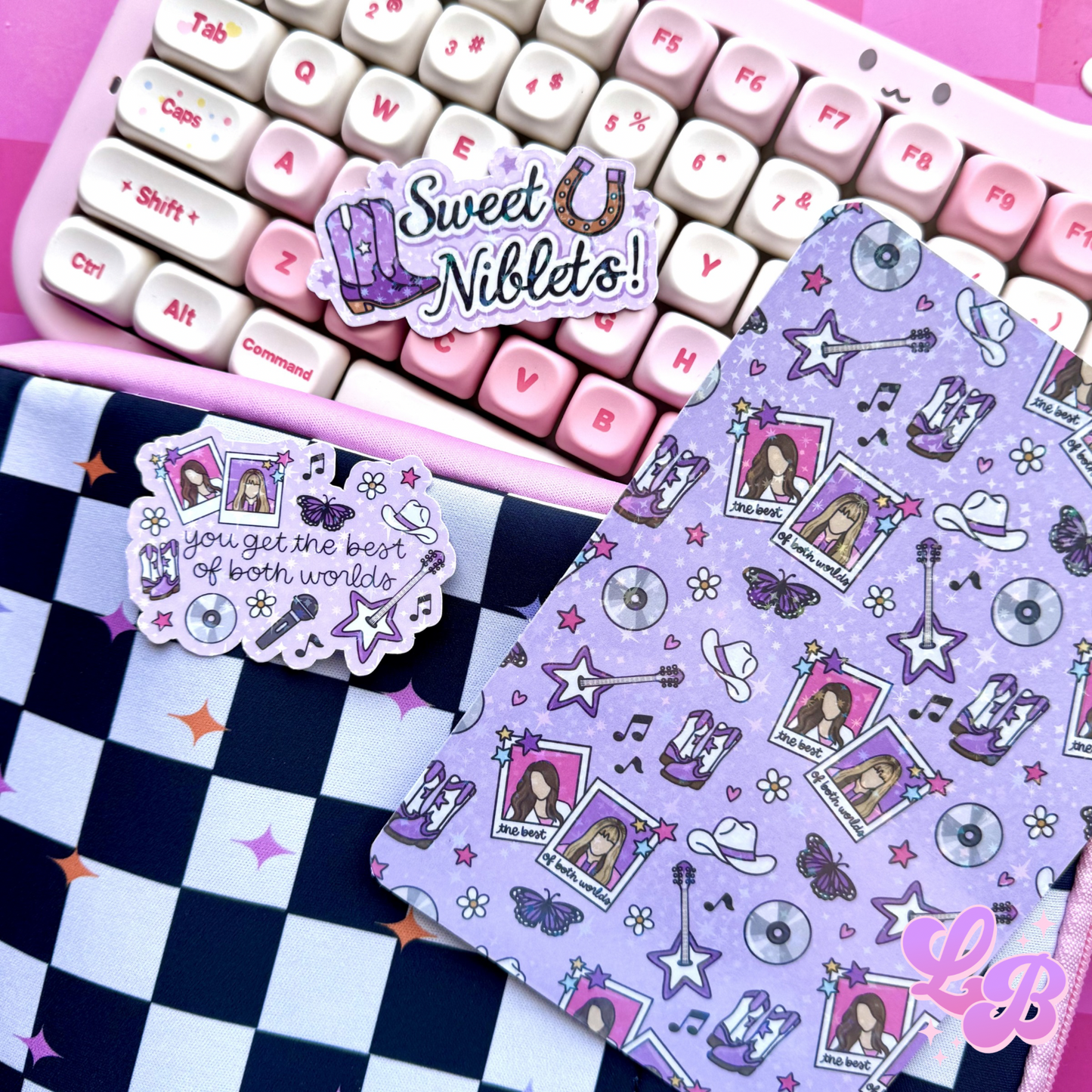 Best of Both Worlds Holographic Kindle Insert For Clear Case