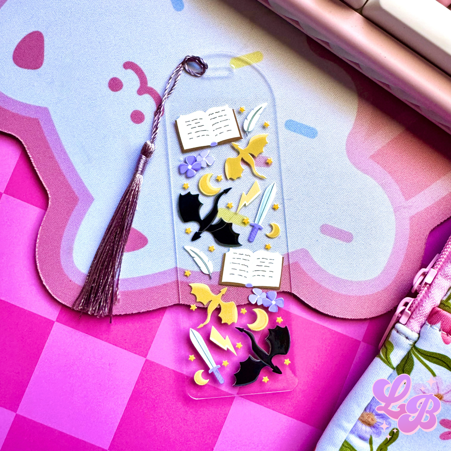 Dragon Reader Acrylic Bookmark