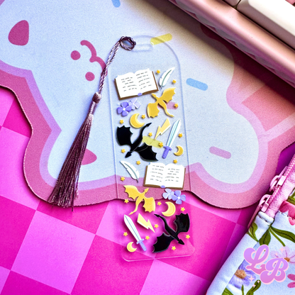Dragon Reader Acrylic Bookmark