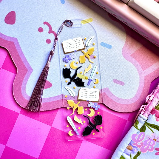 Dragon Reader Acrylic Bookmark