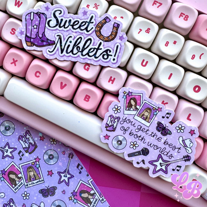 Best of Both Worlds Holographic Sticker