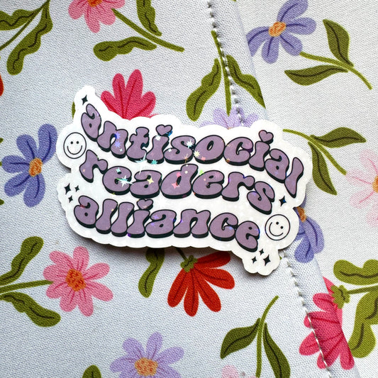 Antisocial Readers Alliance Holographic Sticker