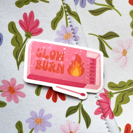 Slow Burn Matches Holographic Sticker