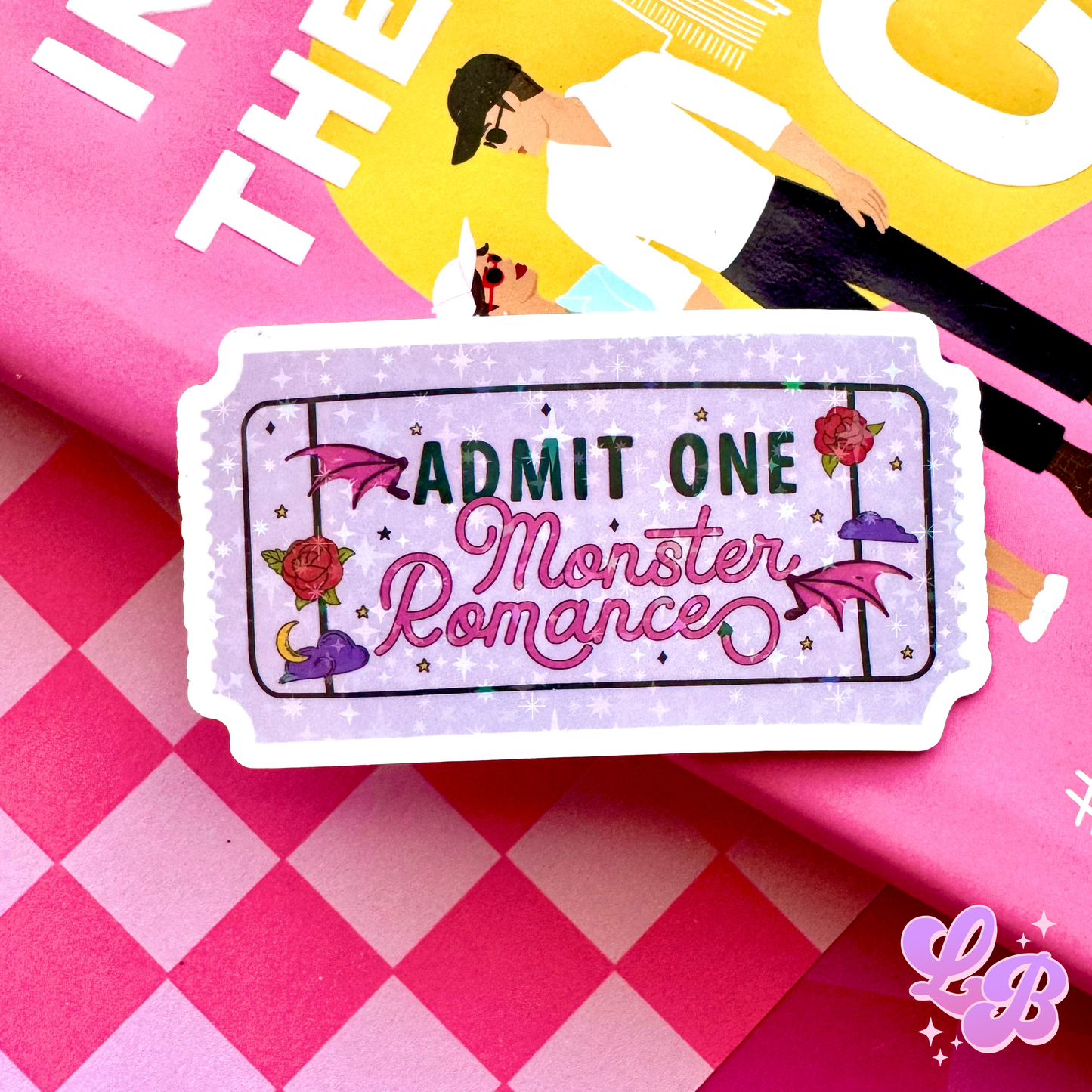 Monster Romance Ticket Holographic Sticker