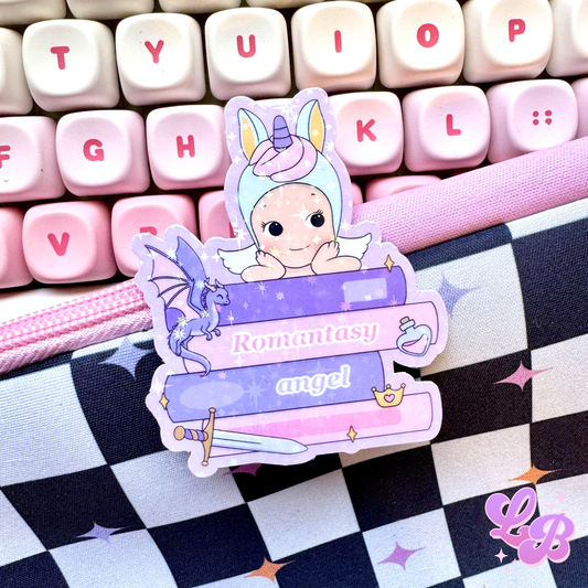 Romantasy Angel Holographic Sticker