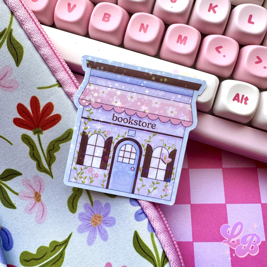 Spring Bookstore Holographic Sticker