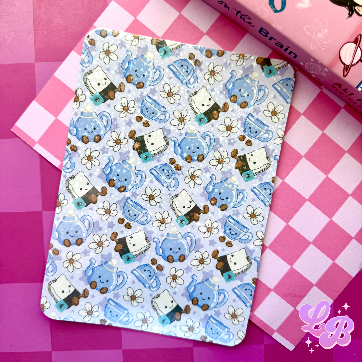 Tea Time Holographic Kindle Insert For Clear Case