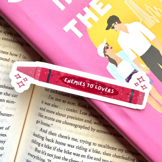 Enemies To Lovers Crayon Holographic Sticker