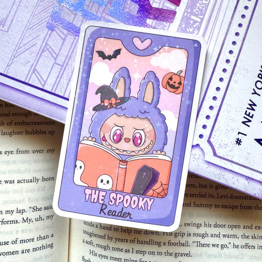 Spooky Reader Trinket Tarot Card Holographic Sticker