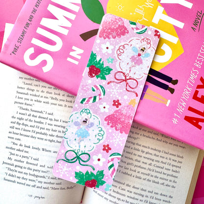 Christmas Fairy Ballerina Holographic Bookmark