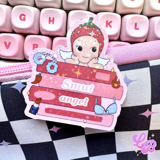 Smut Angel Holographic Sticker