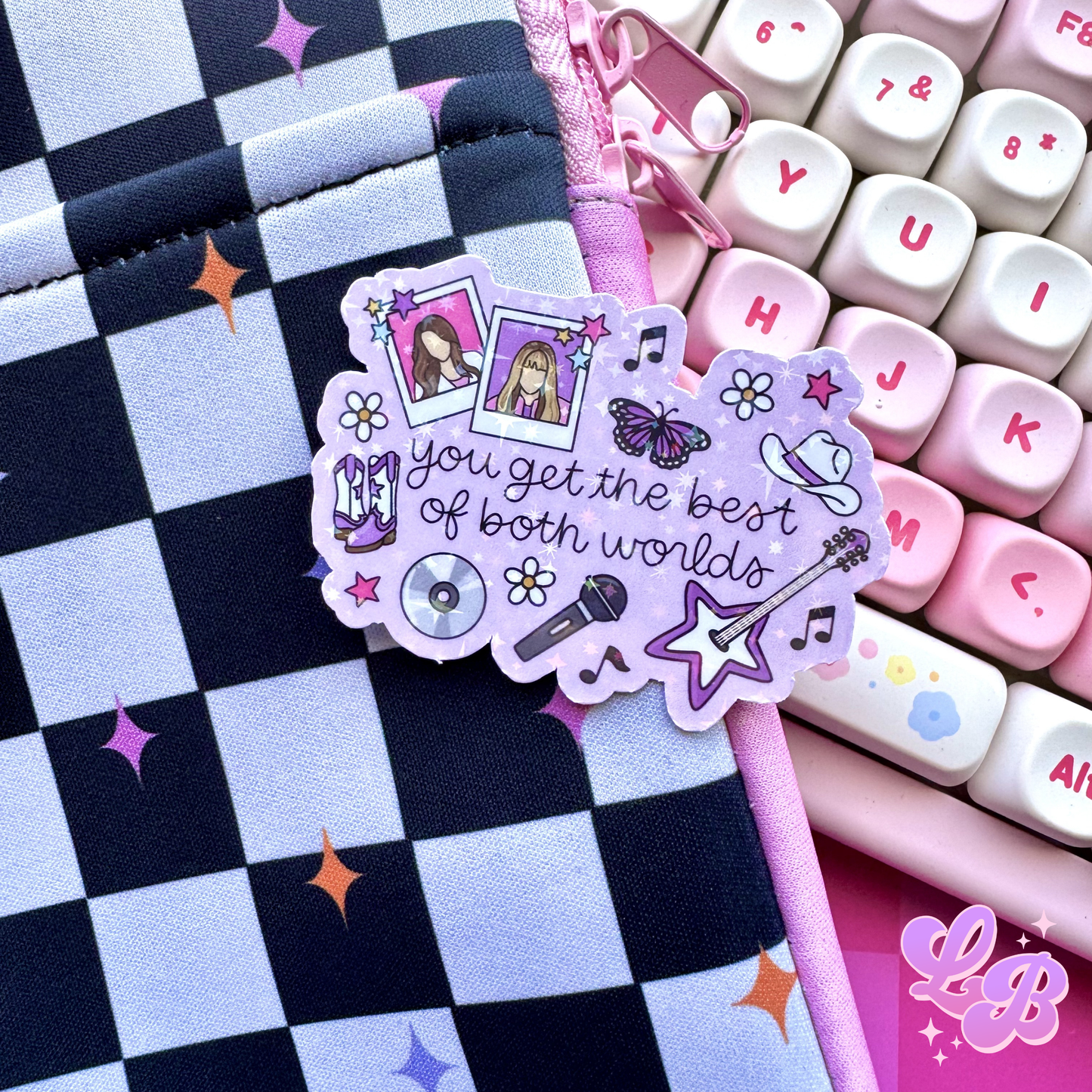 Best of Both Worlds Holographic Sticker