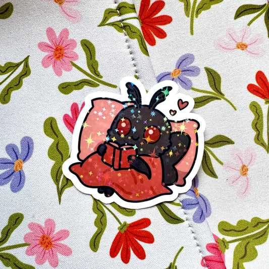 Mothman Holographic Sticker
