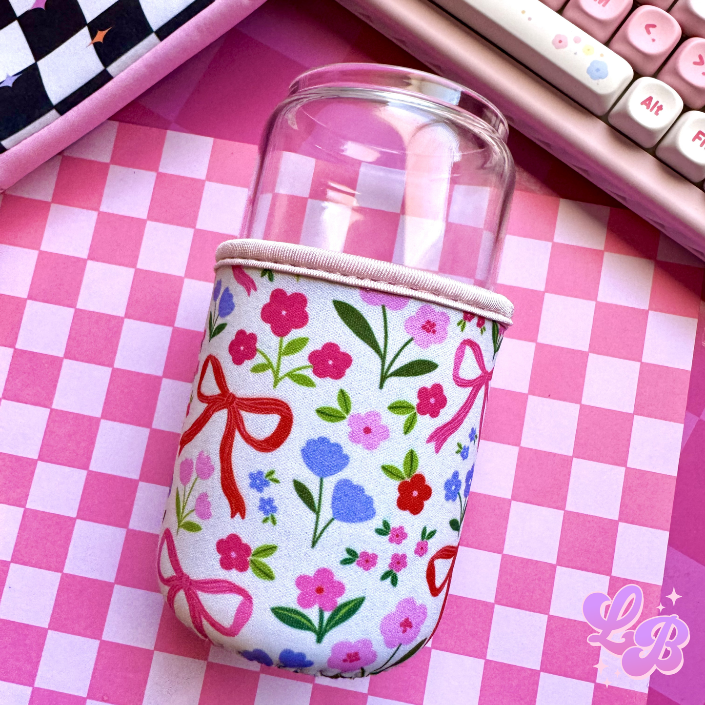 Flower Bows Cup Sleeve