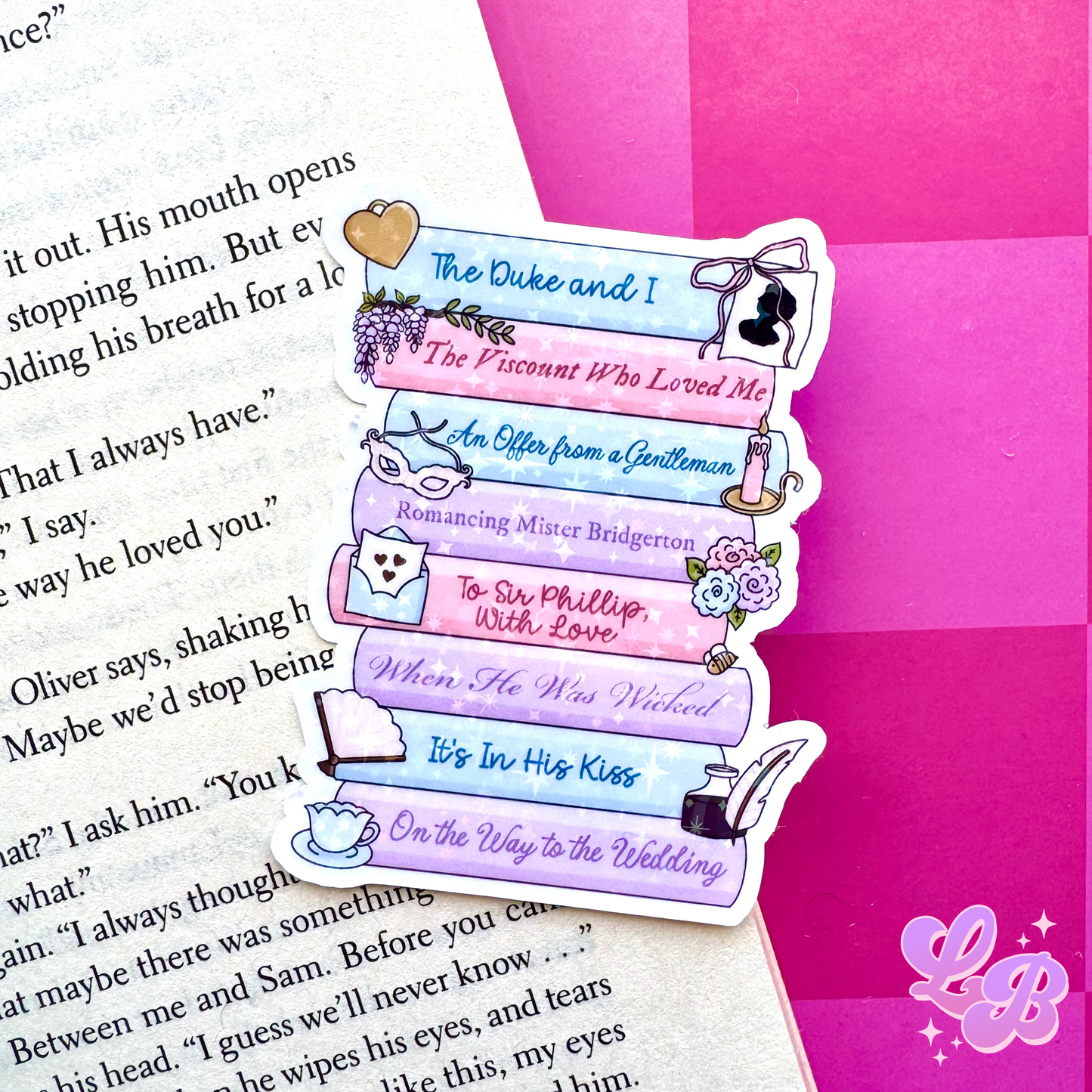 Regency Bookstack Holographic Sticker