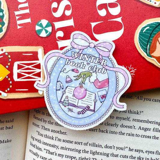 Winter Book Club Holographic Sticker