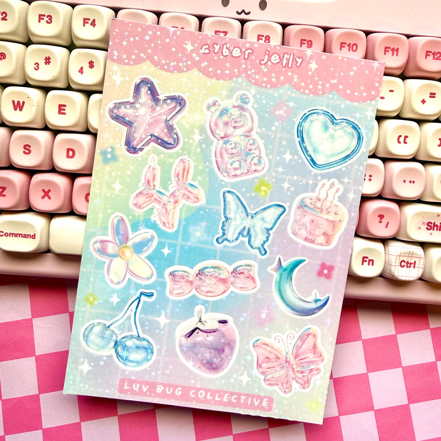 Cyber Jelly Holographic Sticker Sheet