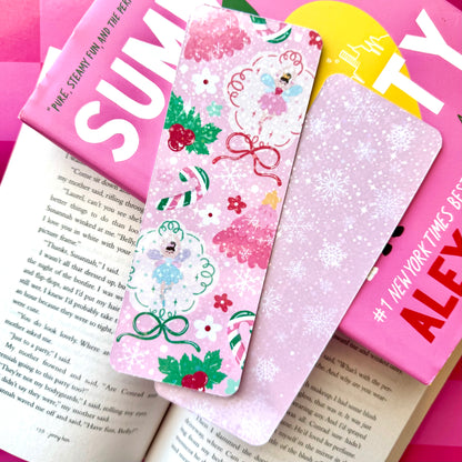 Christmas Fairy Ballerina Holographic Bookmark