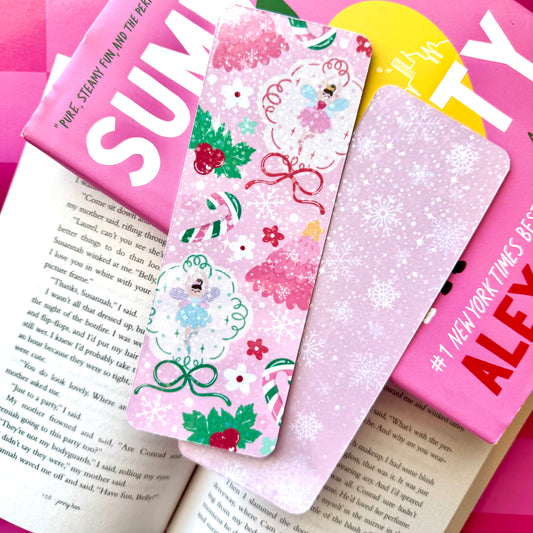 Christmas Fairy Ballerina Holographic Bookmark