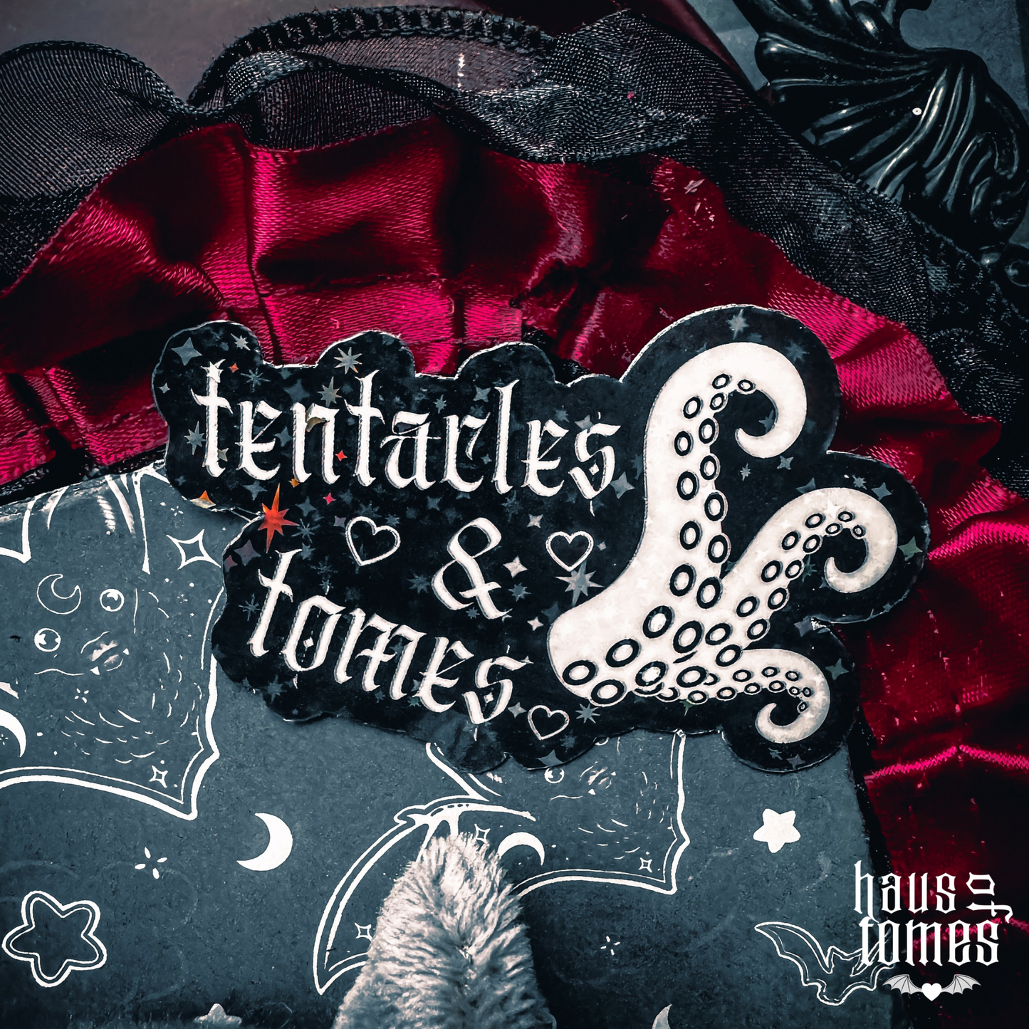 Tentacles & Tomes Holographic Sticker