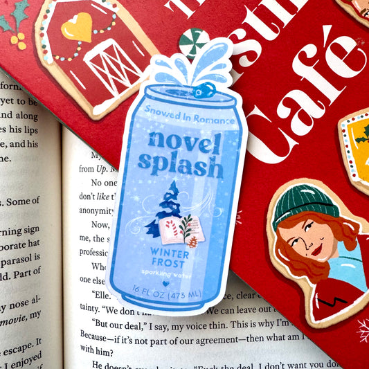 Snowed In Romance Novel Splash Holographic Sticker