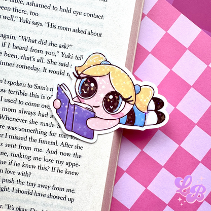 Bookish Girlie Power Holographic Bookmark & Sticker Bundle