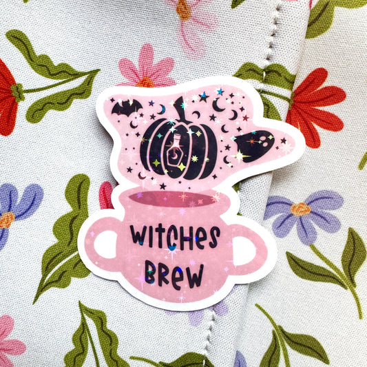 Witches Brew Holographic Sticker