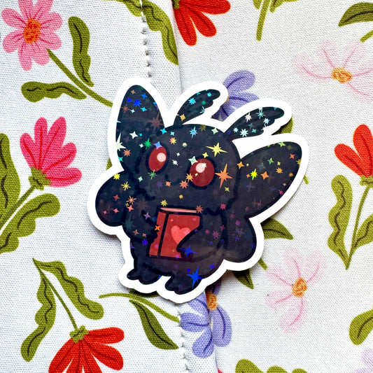 Mothman Holographic Sticker