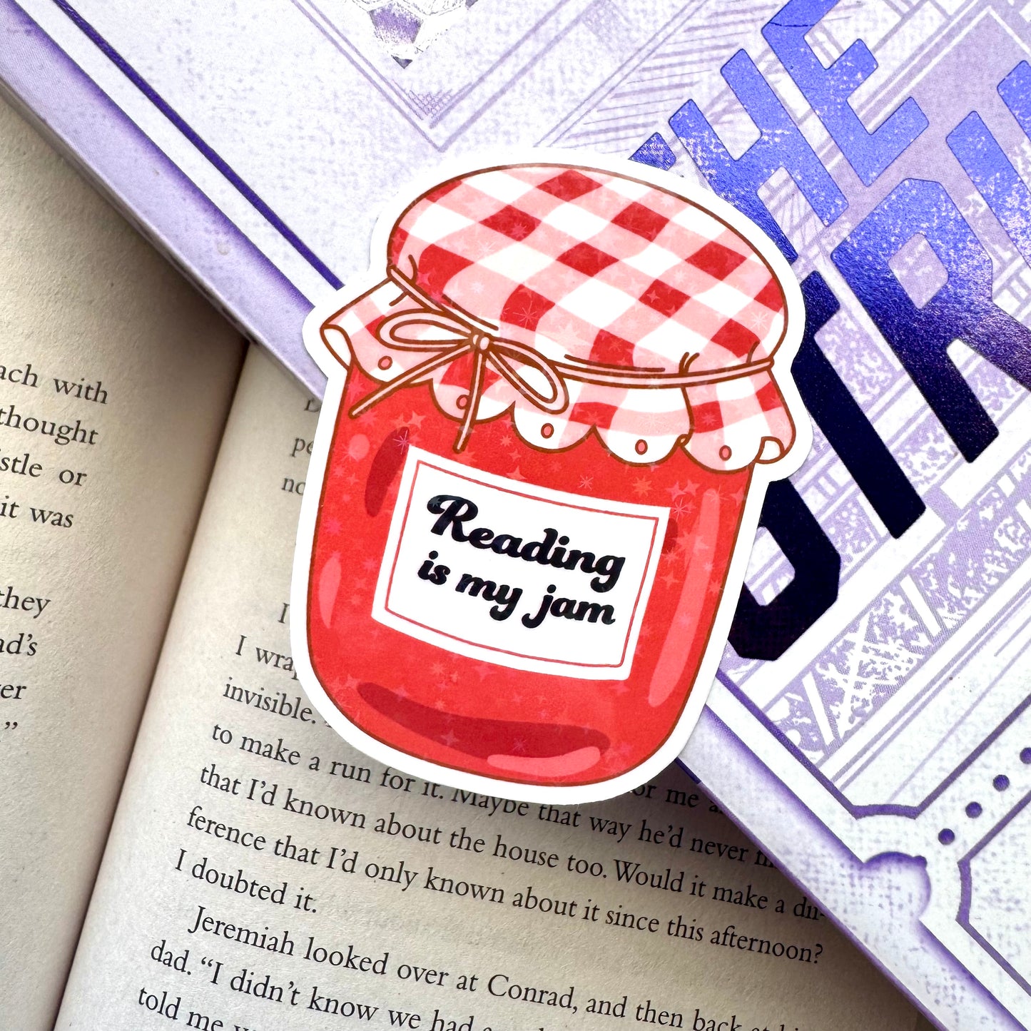 Reading Is My Jam Holographic Sticker