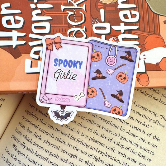 Spooky Girlie Kindle Case Holographic Sticker