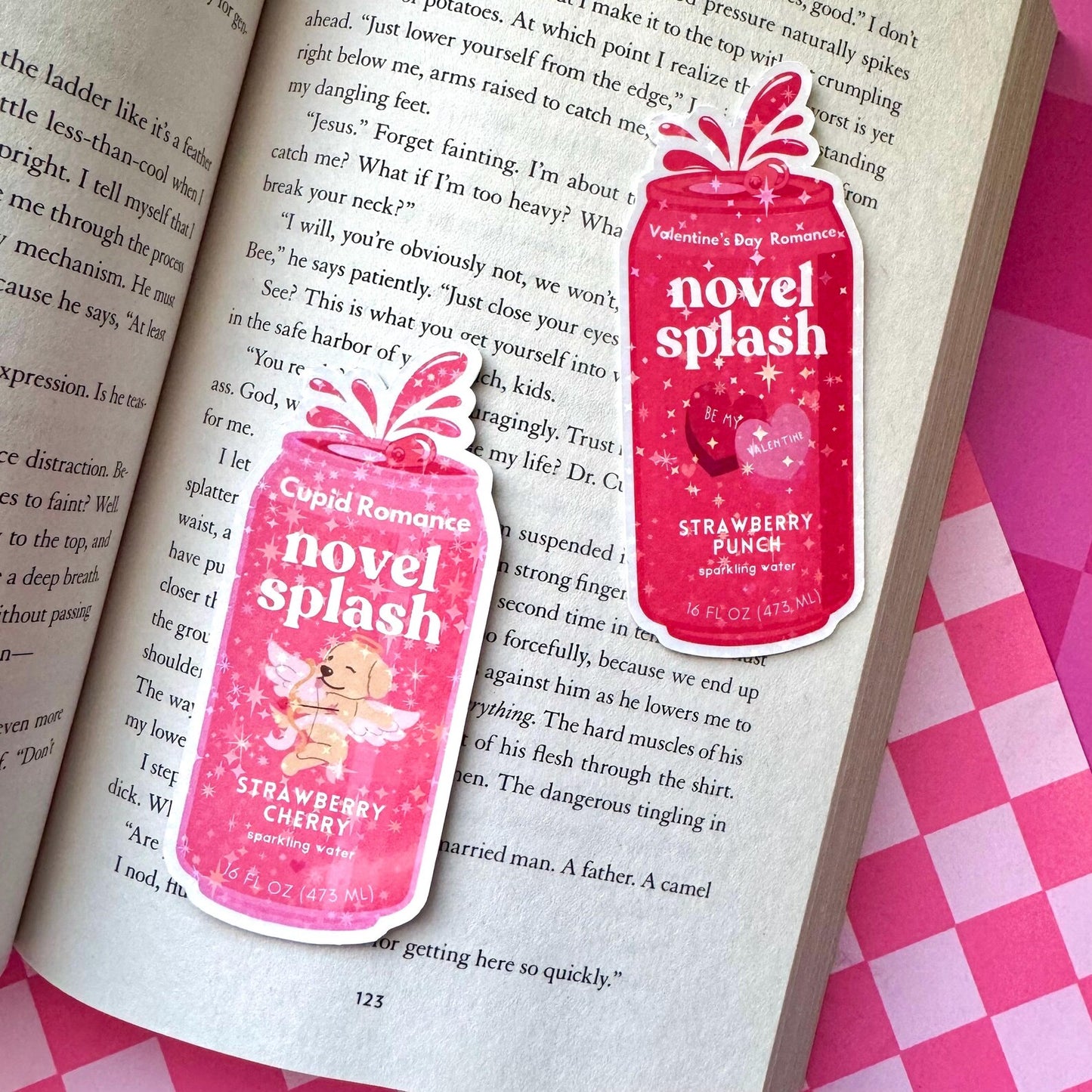 Cupid Romance Novel Splash Holographic Sticker