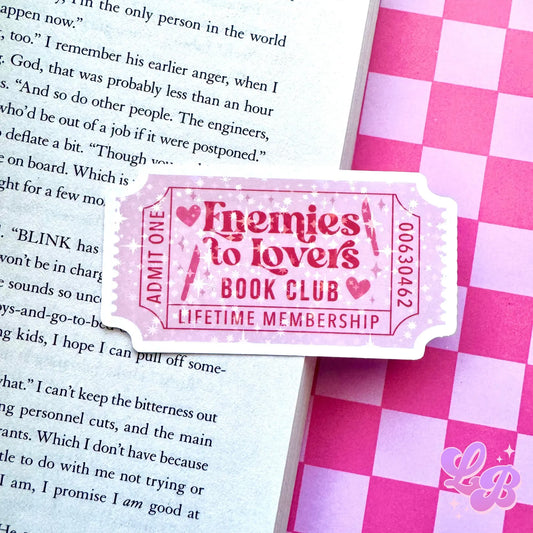 Enemies To Lovers Ticket Holographic Sticker