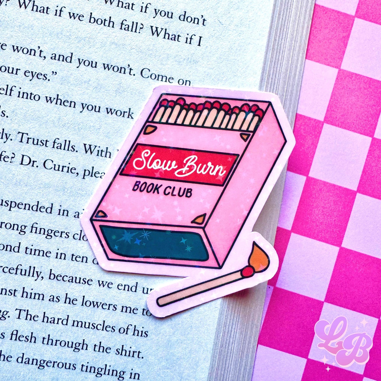 Slow Burn Book Club Holographic Sticker