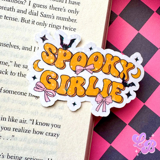 Spooky Girlie Holographic Sticker